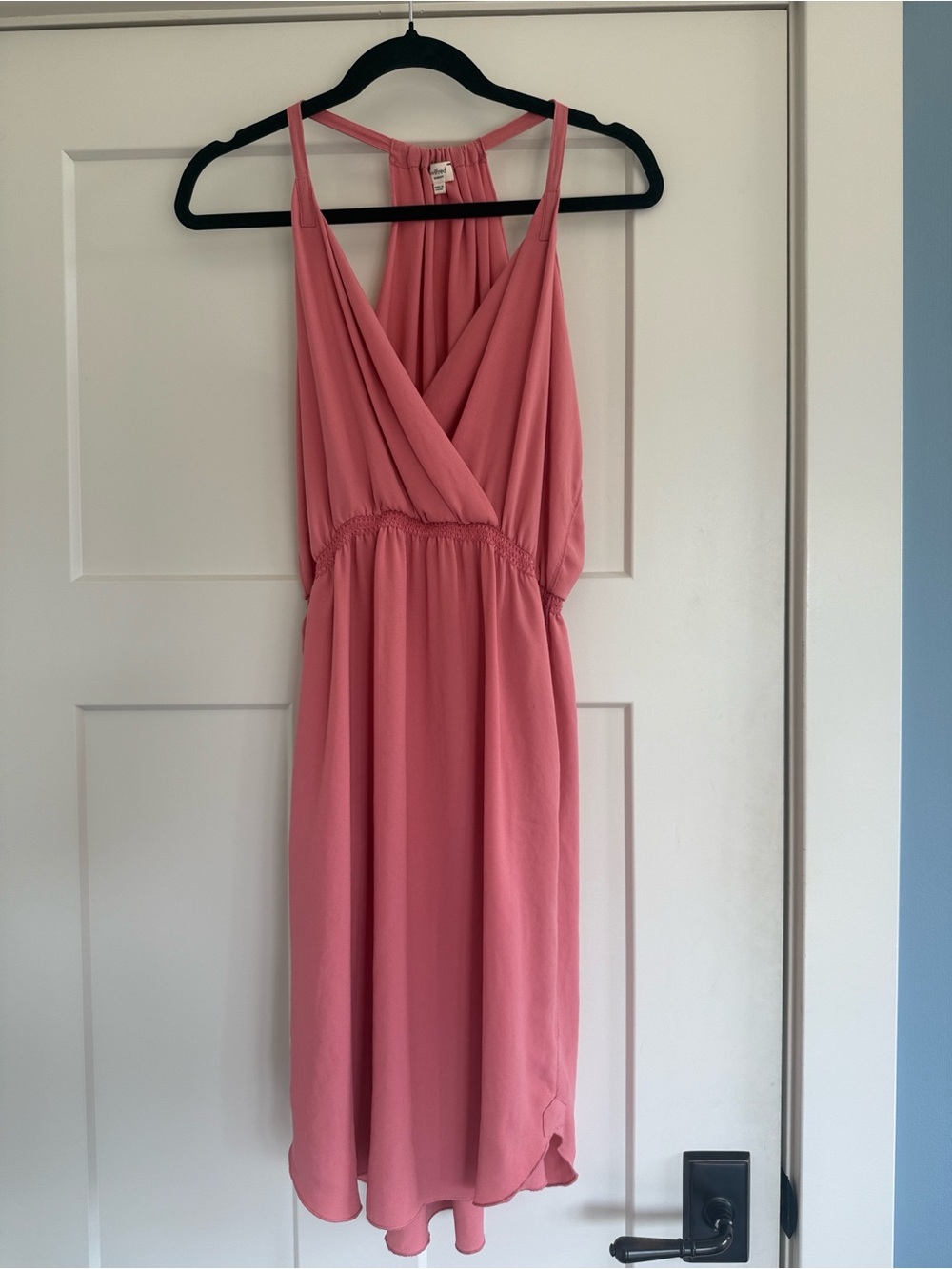 Aritzia Wilfred Sabine Faux Wrap Midi Dress - Mauve Pink